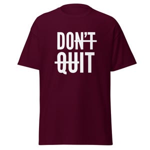 Dont Quit Shirt, Motivational Clothes, You Can Do Hard Things, Just Do it, Iron Man Gifts