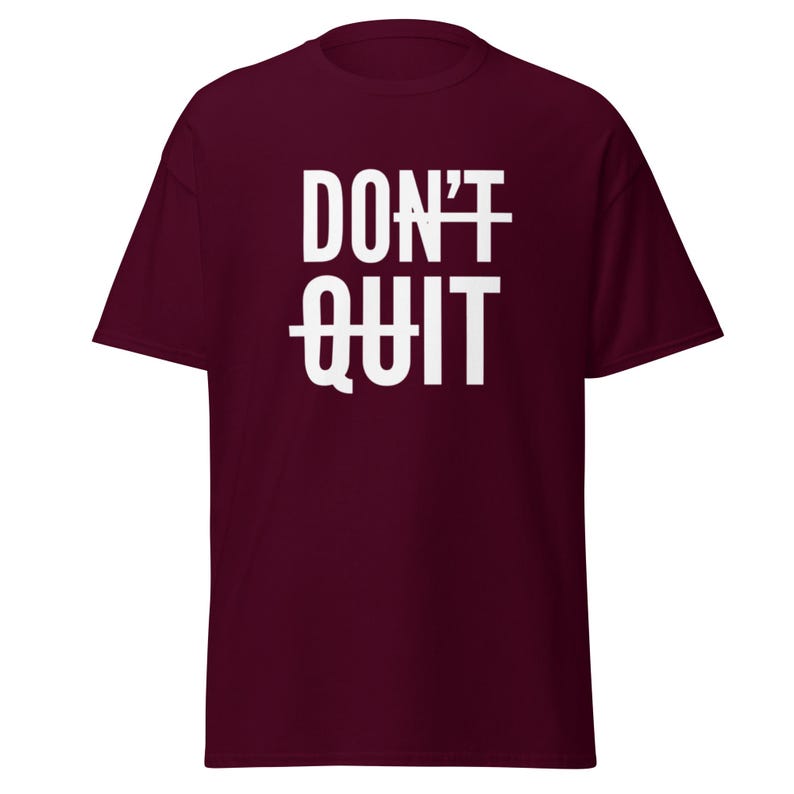 Dont Quit Shirt, Motivational Clothes, You Can Do Hard Things, Just Do it, Iron Man Gifts