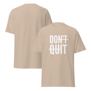 Dont Quit Shirt, Motivational Clothes, You Can Do Hard Things, Just Do it, Iron Man Gifts