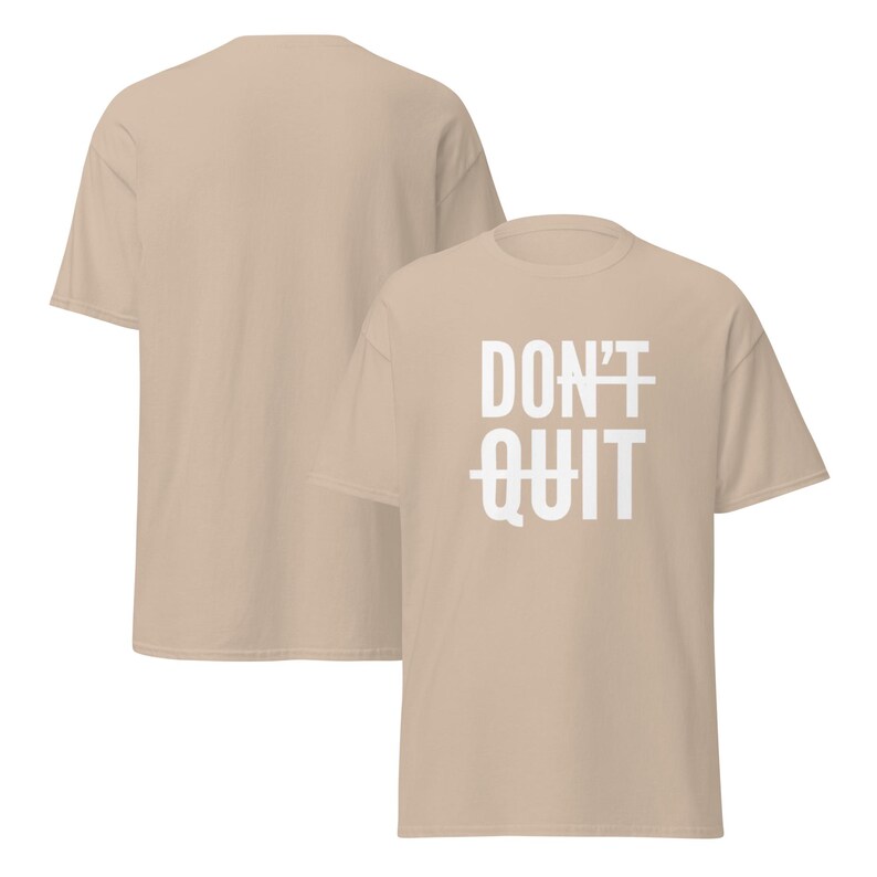 Dont Quit Shirt, Motivational Clothes, You Can Do Hard Things, Just Do it, Iron Man Gifts