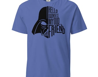 Comfort Colors Starwars Shirt, Hello Darknes My Old Friend, Starwars Fans, Family Vacation Tees,