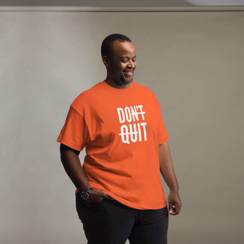 Dont Quit Shirt, Motivational Clothes, You Can Do Hard Things, Just Do it, Iron Man Gifts