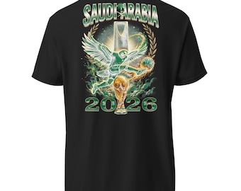 Maillot de football Comfor Colors 2026, équipe de football d'Arabie saoudite, chemises jour de match, États-Unis Canada Mexique, cadeaux de football, chemises en demi-teintes, recto-verso