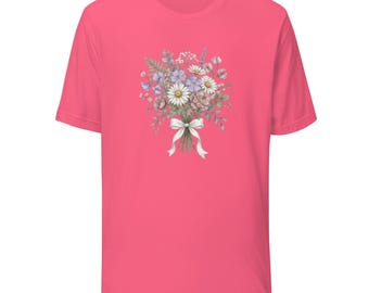 Camisetas florales para mujer