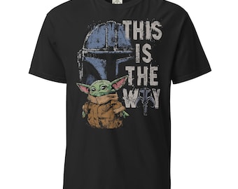 Chemise Starwars Comfort Colors, éventails Starwars, Baby Yoda, chasseur de primes
