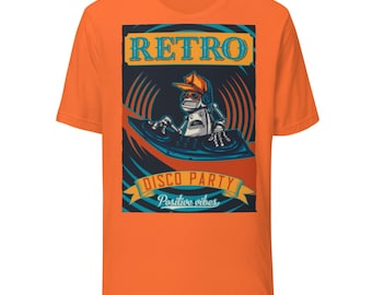 T-shirt d'été rétro, T-shirt d'été rétro, Chemises de famille pour les vacances, Robe de soirée, Ambiance positive