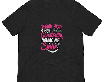 Camiseta de agradecimiento, camiseta para mejor amigo/a, regalos para sonreír