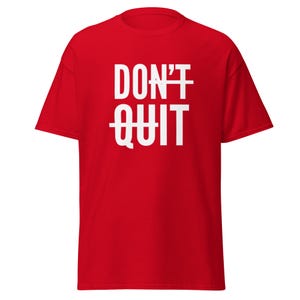 Dont Quit Shirt, Motivational Clothes, You Can Do Hard Things, Just Do it, Iron Man Gifts