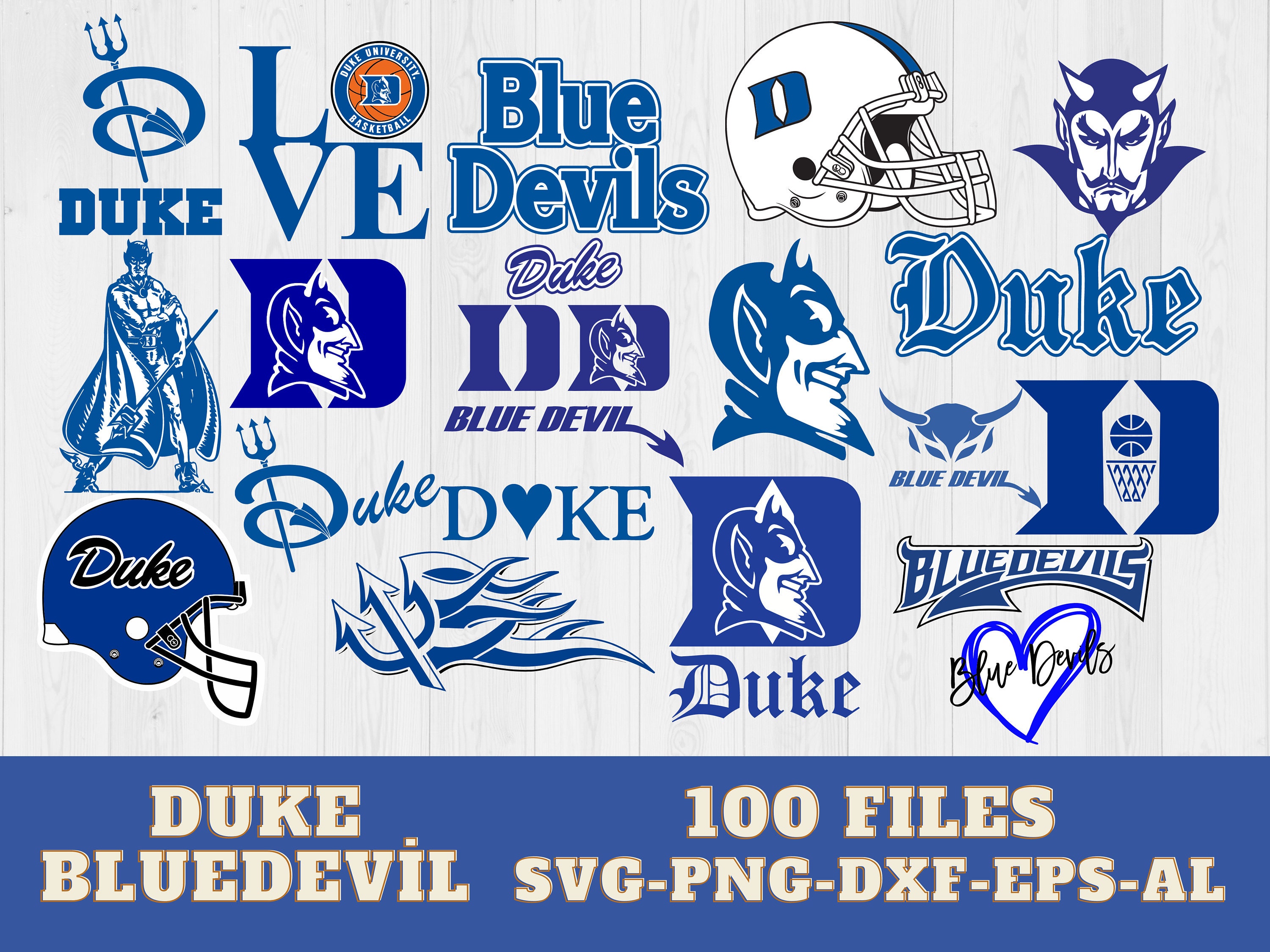 100 Blue Devils Svgunıversty Svg Bundle Football Svg - Etsy