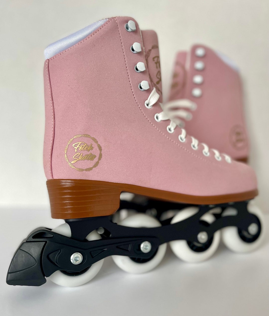 Pink Inline Roller Skates Stylish Womens Ladies Kids Girls Blades Gift