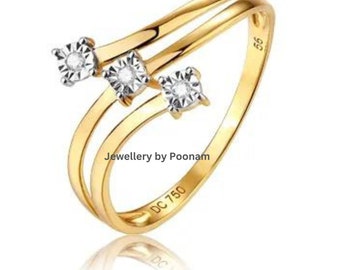 Light Wholesale Luxurious Engagement Anniversary Ring Gold Jewelry Women Diamond Wedding Ring
