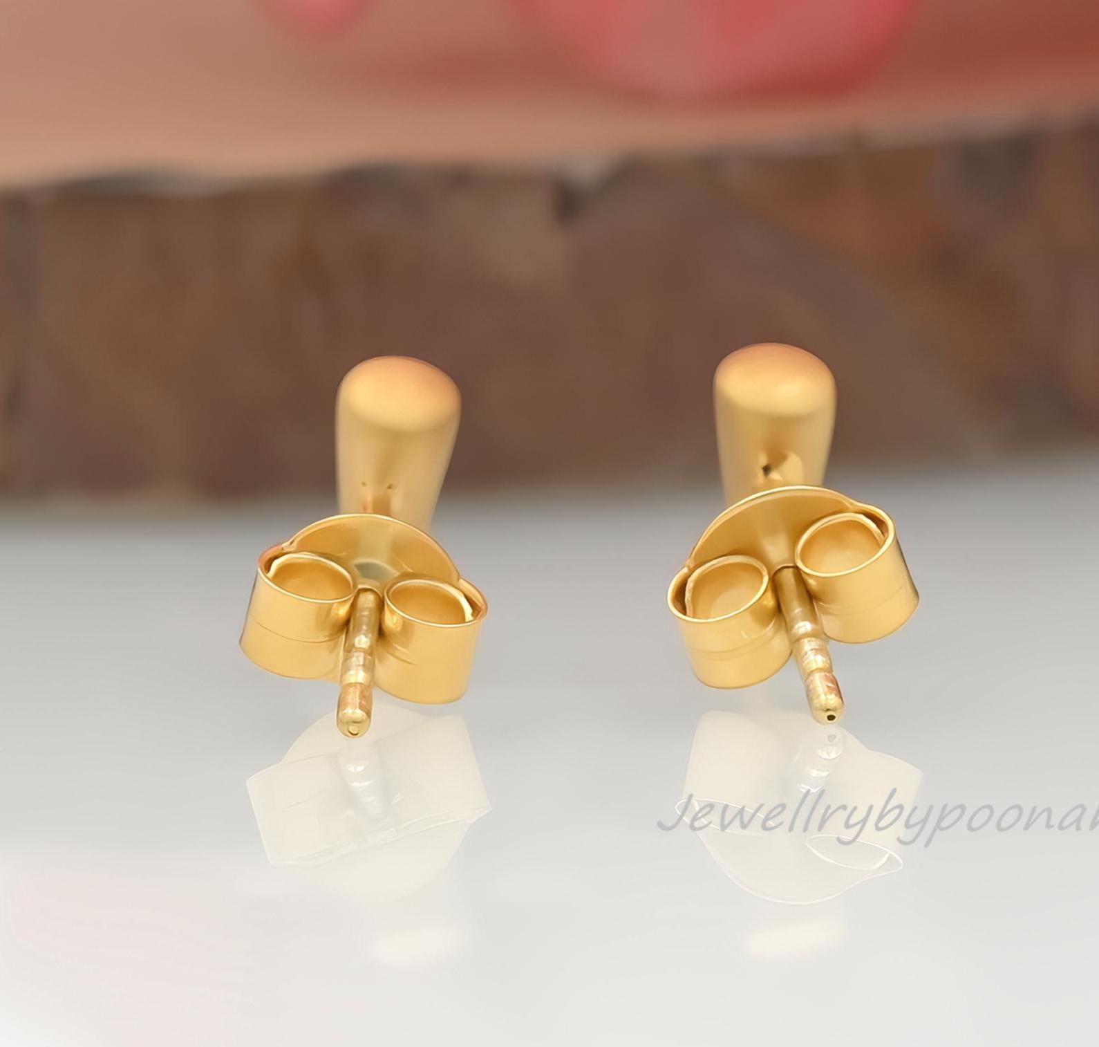 925 Sterling Silver Tiny Dagger Stud Earrings — Spike & Throne Studs - View 2 - Jewelry By Poonam | SKU: PJE1762-SLYG-10M 2/2