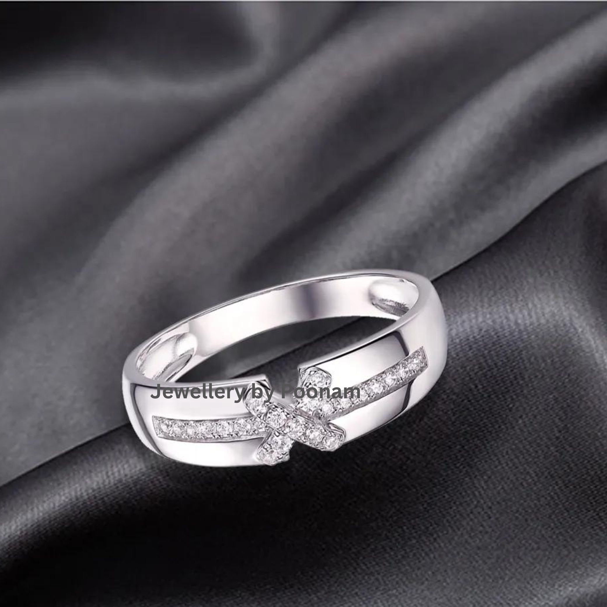 9K, 14K Solid Gold Ring - Real Gold Band - Handmade Jewelry - View 3 - Jewelry By Poonam | SKU: R-1064
