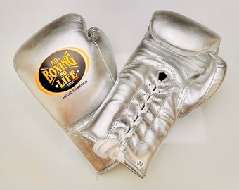 Nouveaux gants personnalisés No Boxing No Life, 100% cuir véritable, satisfaction garantie