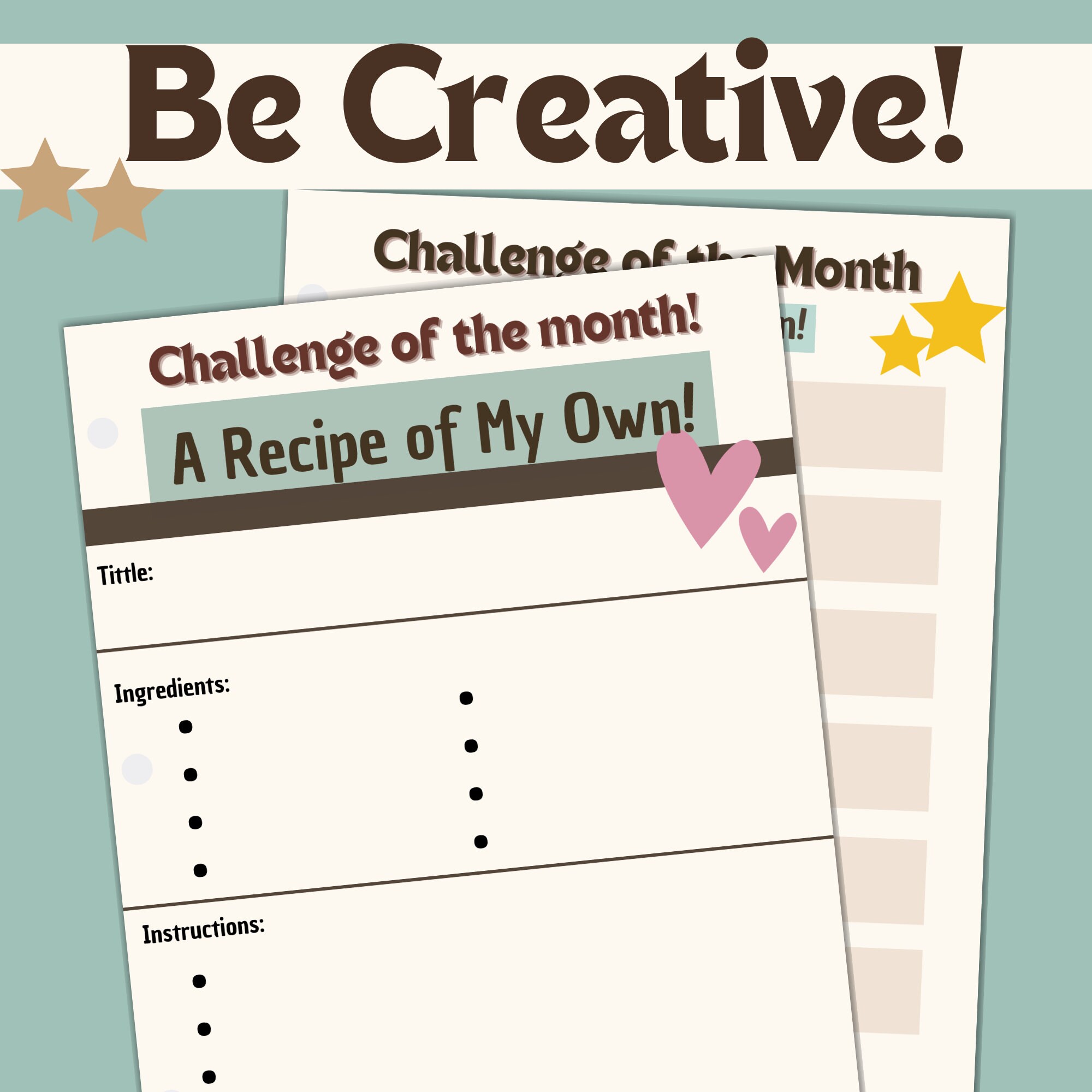 Cooking & Baking Bullet Journal. One Year of Cooking and Baking Challenge. How to Cook and Bake