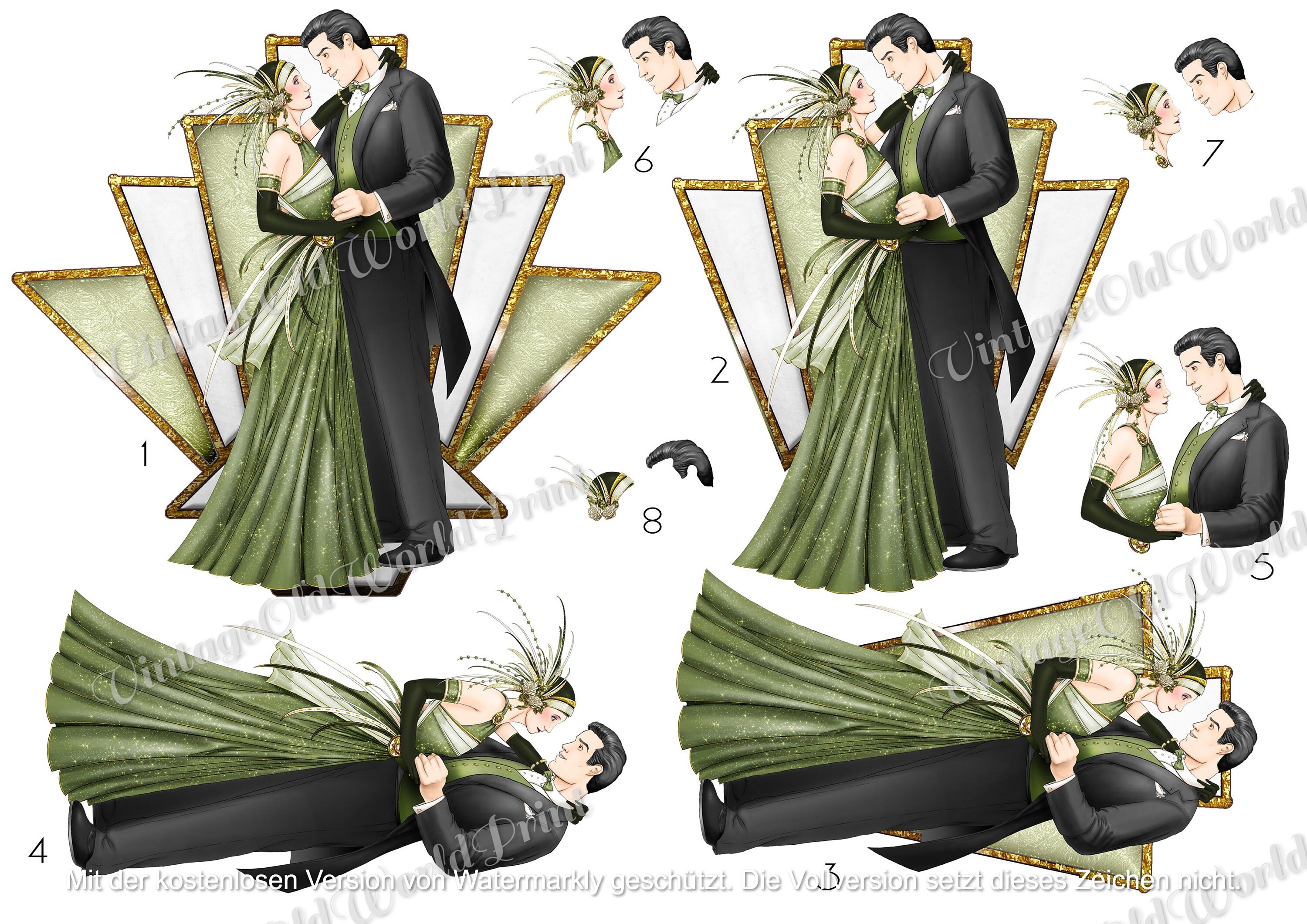 3D Printable Victorian Lady Die Cuts Vintage Sheets for - Etsy