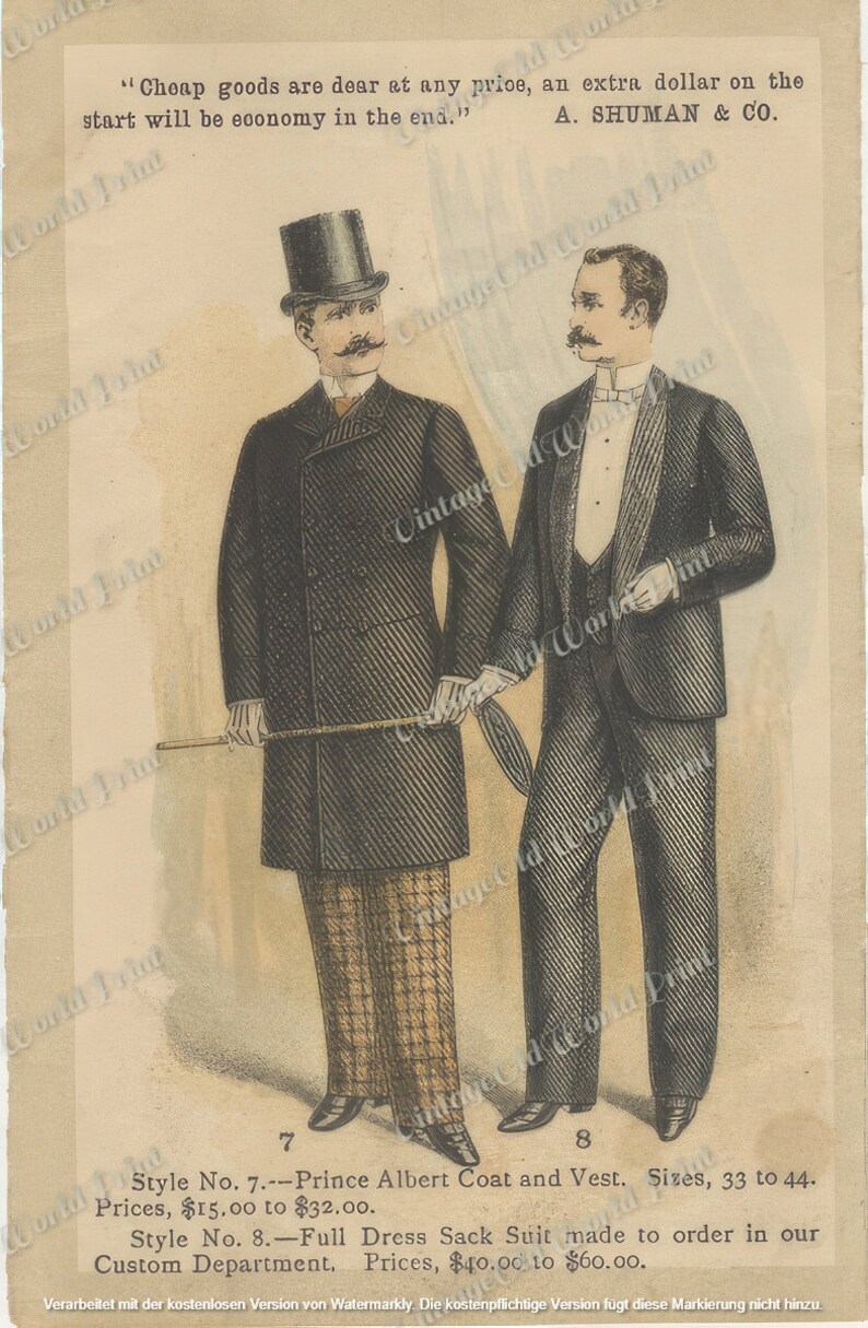 Men's Fashion & Costume Posters 1800s, Gentlemen Digital Download, Printable Junk Journal Ephemera ,Antique clip-art scrapbook supplies