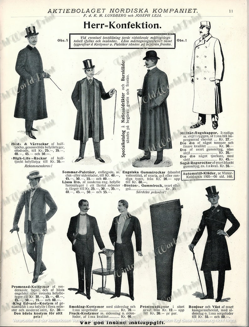 Men's Fashion & Costume Posters 1800s, Gentlemen Digital Download, Printable Junk Journal Ephemera ,Antique clip-art scrapbook supplies