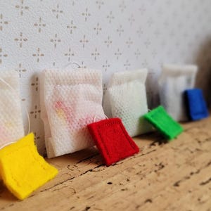 Teebeutel Spiellebensmittel aus Filz