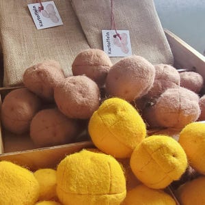 Kartoffelsäckchen Spiellebensmittel aus Filz