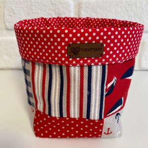 Handmade Fabric Basket -Makeup Box - Fabric Storage Basket - Plant Fabric Basket