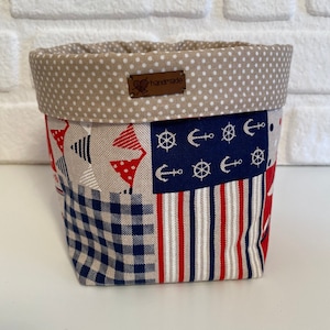 Handmade Fabric Basket - Fabric Box Pattern - Storage Box Pattern -  Box Sewing Pattern - Makeup Box