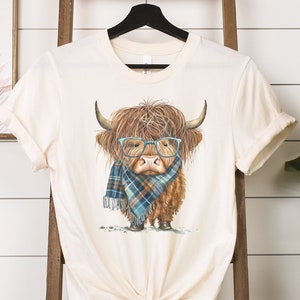 Cute Cow Shirt, Cow Shirt For Mom, Highland Cow Shirt, Cow Gifts For Her, Heifer Shirt, Farm T-shirt, Ranch Tee, Farmer, Cowgirl Tee
