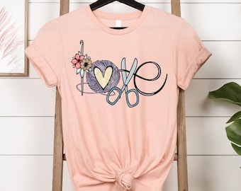 Love Crochet Shirt, Crochet Lover T-shirt, Funny Crochet Shirt, Funny Crochet Gift, Women Gift Sweatshirt, Yarn Lover Gift Crewneck