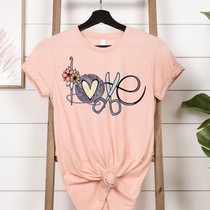Love Crochet Shirt, Crochet Lover T-shirt, Funny Crochet Shirt, Funny Crochet Gift, Women Gift Sweatshirt, Yarn Lover Gift Crewneck