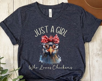 Chicken T-Shirt , Funny Chicken Shirt, Chicken Mom Shirt, Gift For Chicken Lover, Farm Animal Shirt for Women, Country Girl Sweatshirt