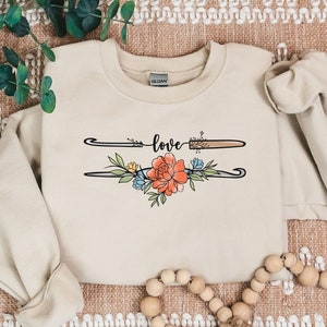 It&#39;s A Good Day To Crochet Sweatshirt, Crochet Lover Crewneck, Funny Crochet Shirt, Funny Crochet Gift, Women Shirts, Women Gift Sweatshirt