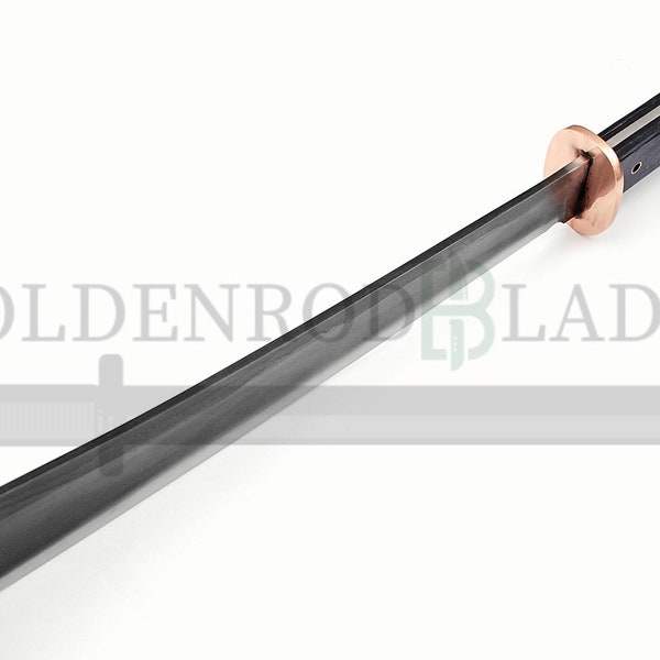 Épée machette de chasse en acier à haute teneur en carbone forgée à la main avec étui en cuir