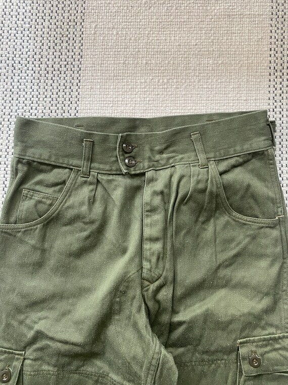 Vintage 1970s Canadian Military Cargo Pants Adjusta… Gem