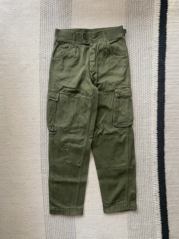 Vintage 1970s Canadian Military Cargo Pants Adjusta… Gem