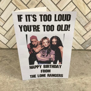 Heavy Metal Birthday Card - Airheads, Adam Sandler, Brendan Fraser, Steve Buscemi