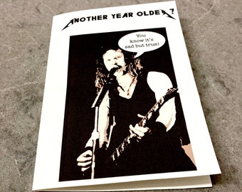 Heavy Metal Birthday Card - Metallica, James Hetfield