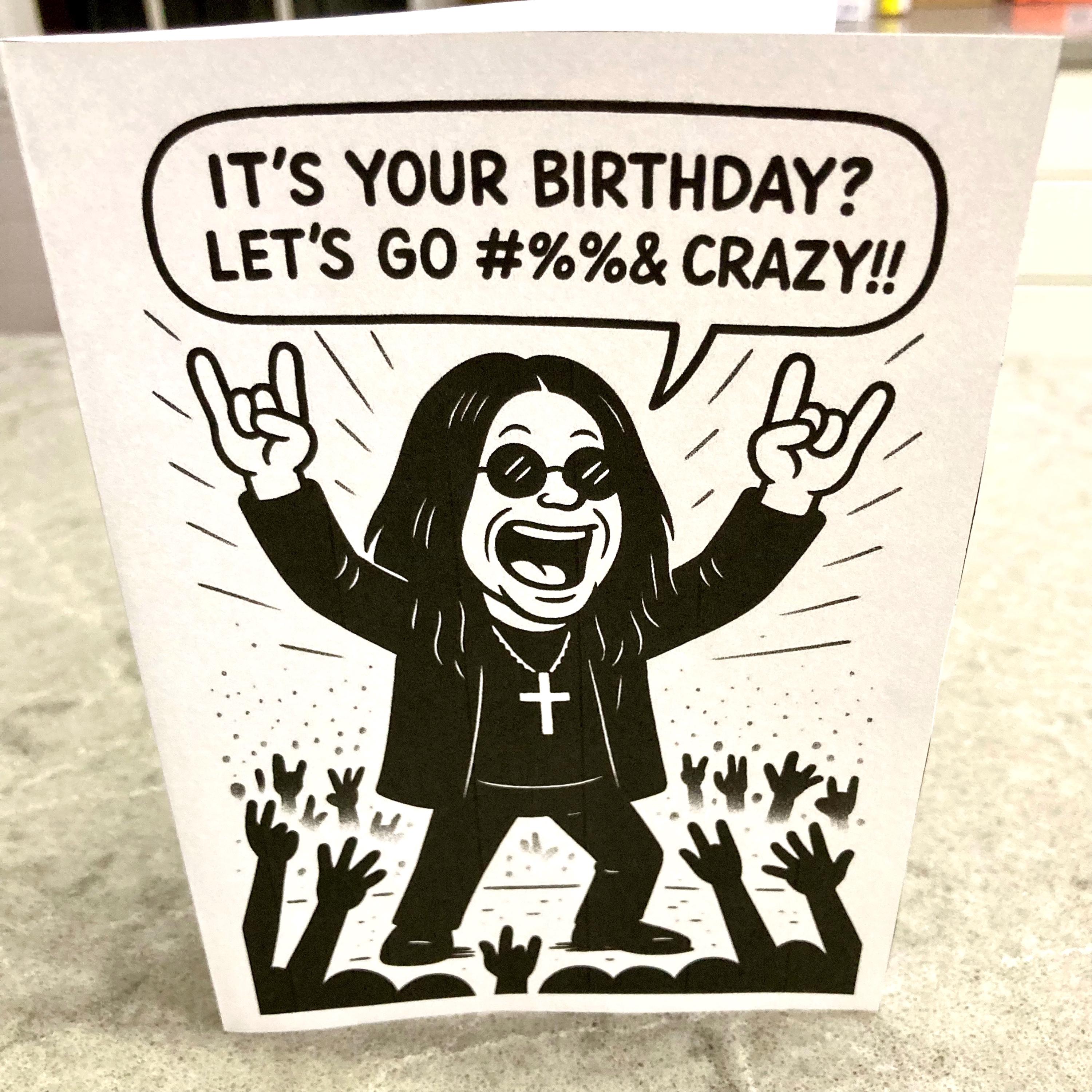 Ozzy osbourne card - Etsy 日本