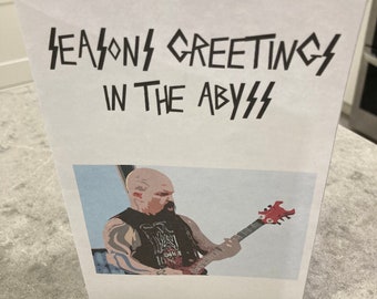Tarjeta navideña de heavy metal - Slayer, Kerry King