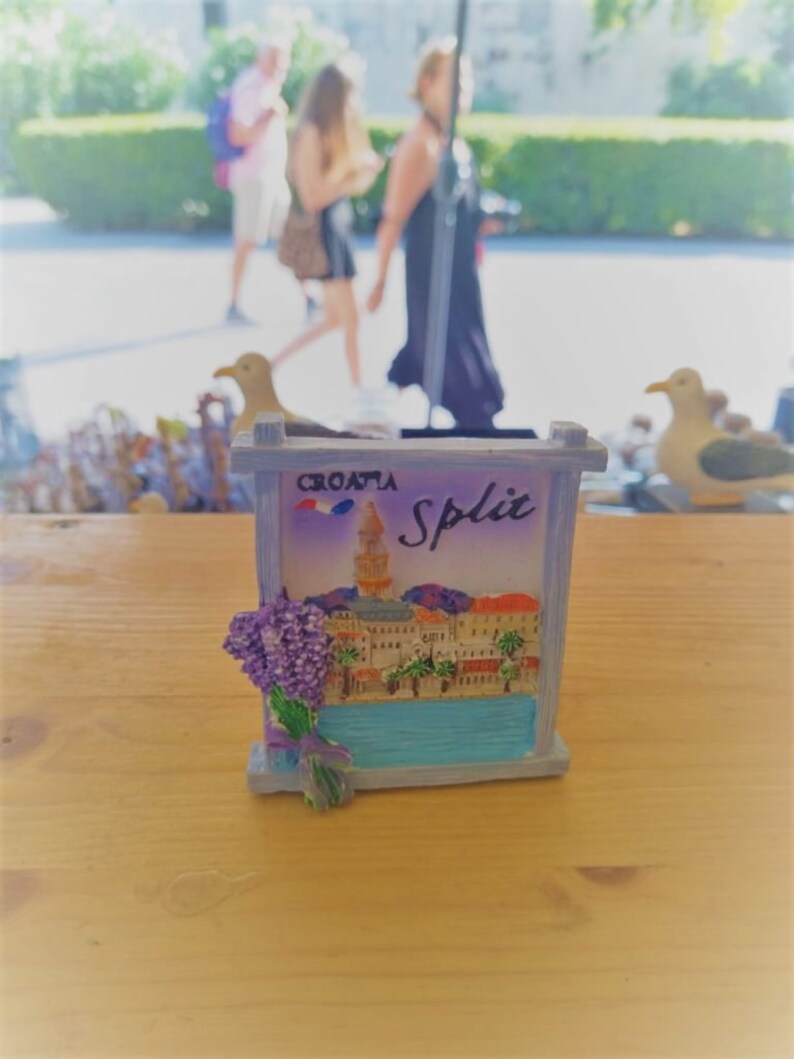 3D Kroatien Kühlschrankmagnet - Handbemaltes Souvenir 6,4x8,2cm