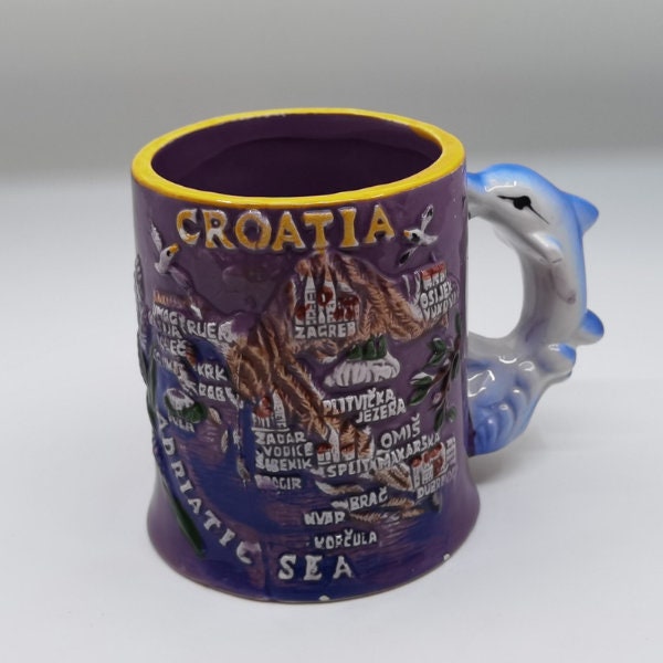 Croatia MUG, Croatian, Lavander, Delphin, Croatia lovers ,Adriatic sea,  FREE SHIPPING, Free gift with every order!!!