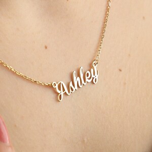 Personalized Name Necklace for Her, Memorial Necklace, Script Name Necklace, Silver Custom Name Necklace, Name Jewelry, Anniversary Gift