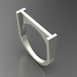 Anillo con inicial en plata de ley, anillo con nombre, anillo con letra personalizada, anillo con letra I, anillo, joyería con letra, anillo con nombre en plata