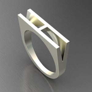 Kinder Namen Ring, personalisierter Buchstabe Ring, H Buchstabe Ring, Inspiration Ring, Silber A-Z Ring, angepasster Anfangsring