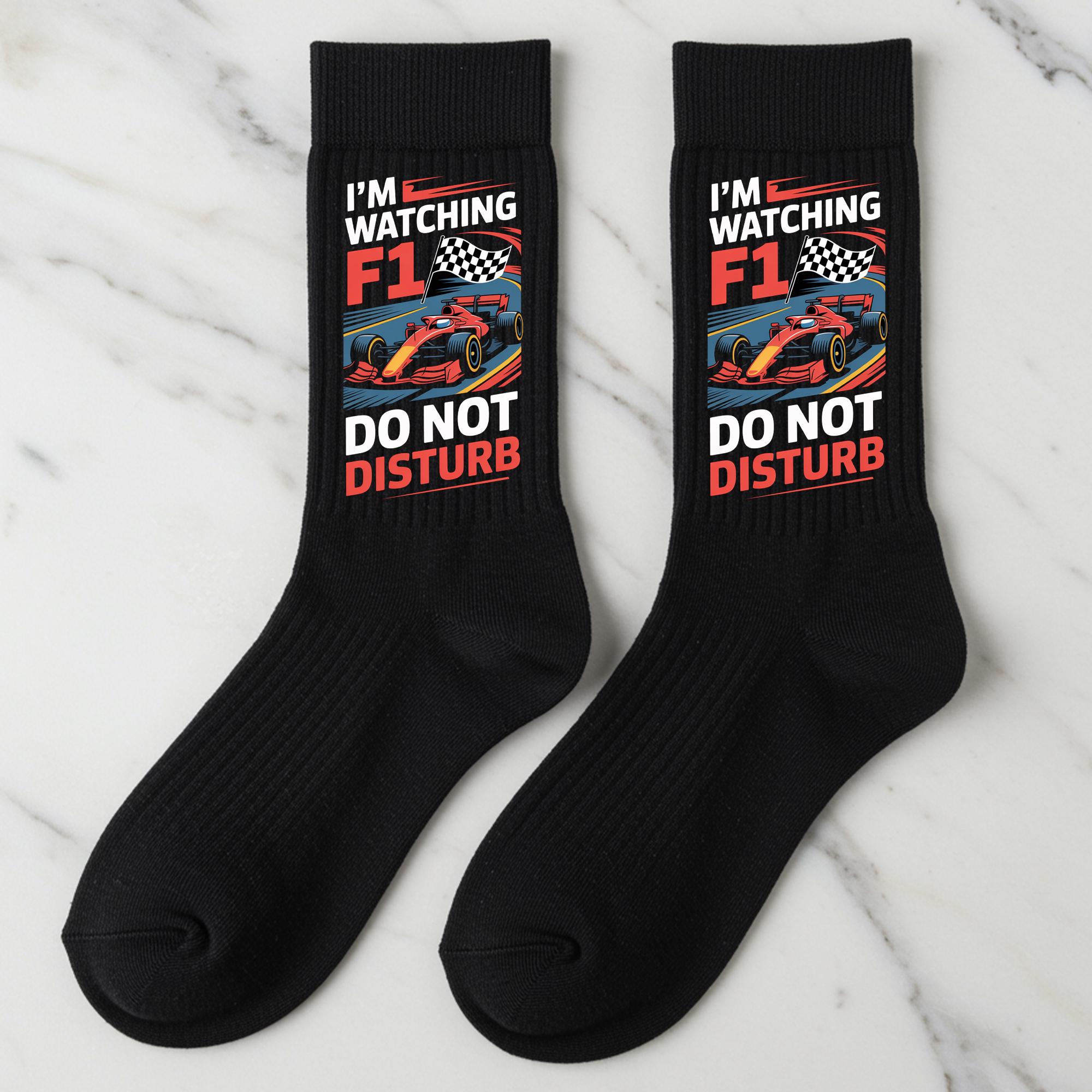 F1 Racing Socks Watching F1 Socks, Do Not Disturb F1 Gift - Etsy UK