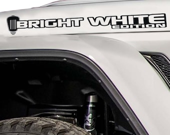 Bright White Edition Hood Decal Set