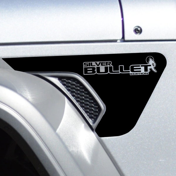 Silver Bullet Edition Fender Vent Vinyl Decal - Fits Jeep Wrangler JL/Jeep Gladiator JT 2018+