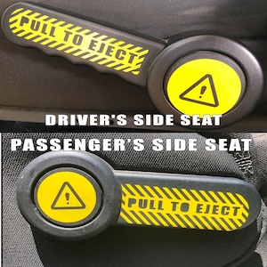 Pull to Eject Decal Kit Driver and Passenger Side Graphics Fits 2007-2018 Jeep Wrangler JK JKU Durable Custom Design image 3