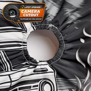 Design Your Own Custom Personalized Spare Tire Cover, All Sizes - Full Color - Backup Camera Option Available For Wranglers, Broncos Camping image 5