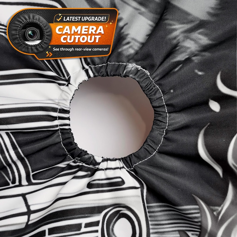 Design Your Own Custom Personalized Spare Tire Cover, All Sizes - Full Color - Backup Camera Option Available For Wranglers, Broncos Camping image 5