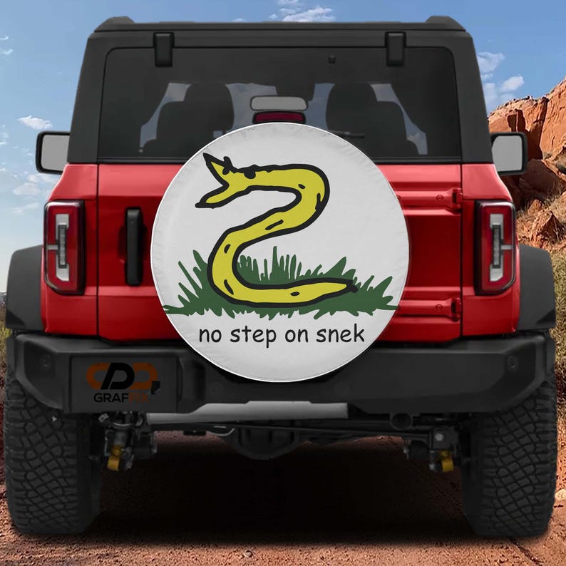 No Step On Snek Tire Cover, Full Color Print (Fits Jeep & Broncos) image 4